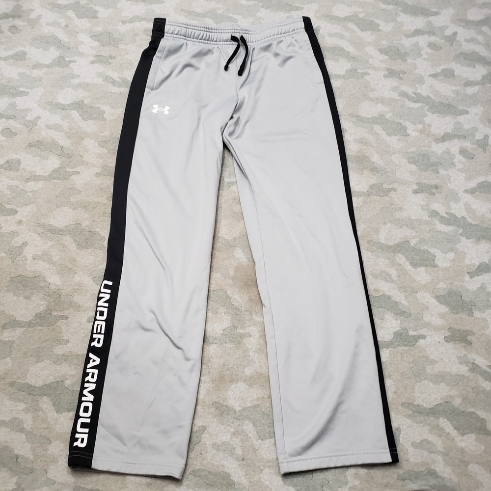 Under Armour Pants Youth XL Gray Pockets Loose‎ Drawstring Gym Outdoors Running